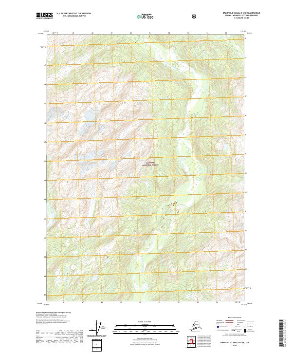 2021 Map of Bradfield Canal B-5 SE, 2021 Print