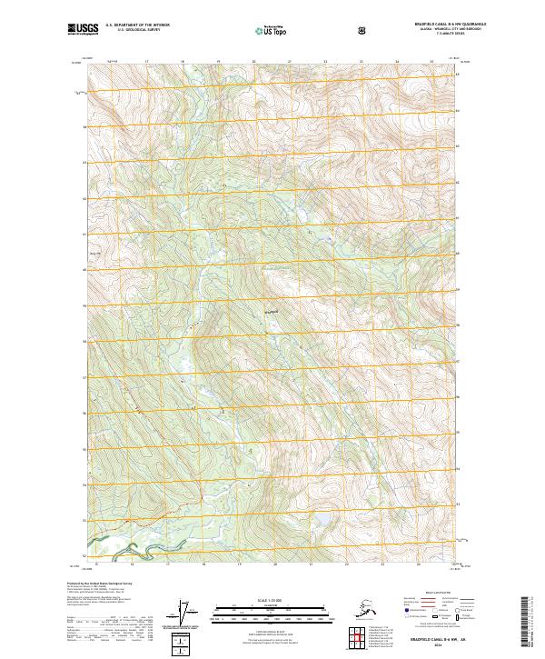 USGS Topographic Map – Bradfield Canal B-6 NW