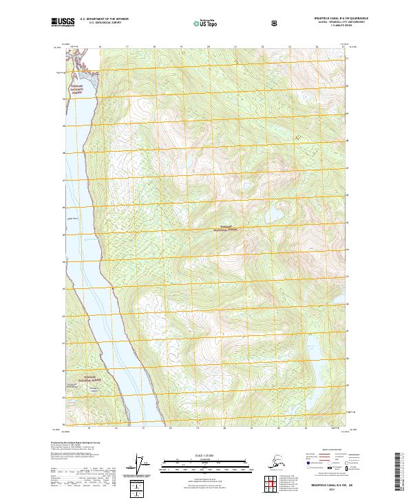 USGS Topographic Map – Bradfield Canal B-6 SW