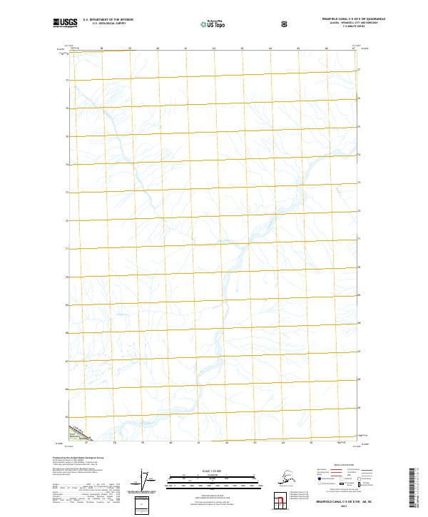 2021 Map of Bradfield Canal C-5 OE E SW, 2021 Print
