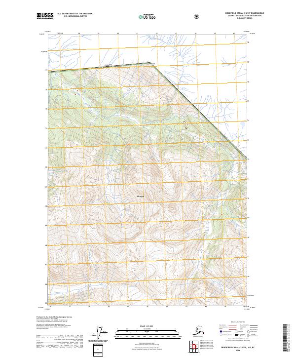 USGS Topographic Map – Bradfield Canal C-5 SW