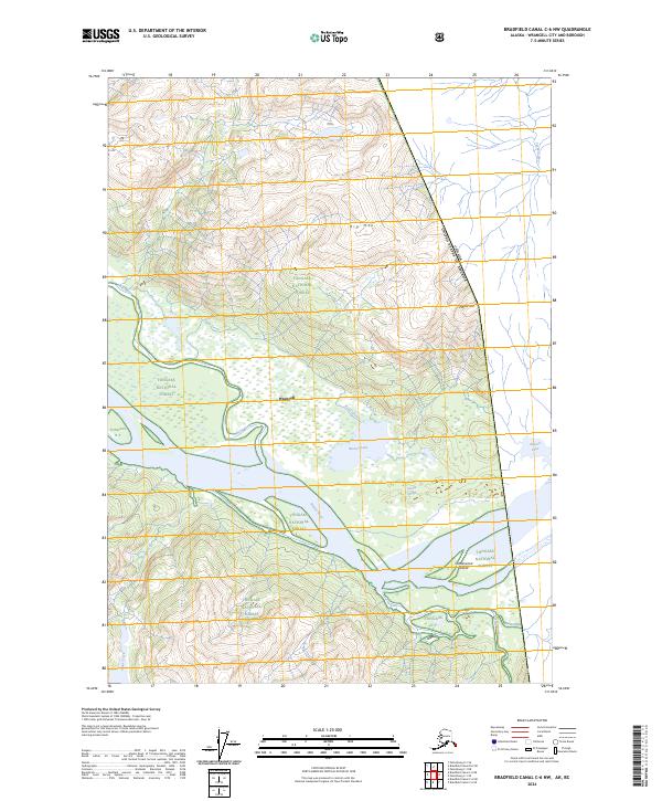 USGS Topographic Map – Bradfield Canal C-6 NW