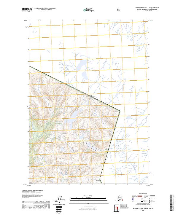 USGS Topographic Map – Bradfield Canal D-6 SW
