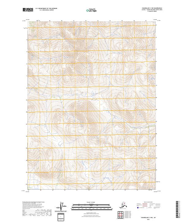 2023 Map of Chandalar C-3 NE, 2023 Print