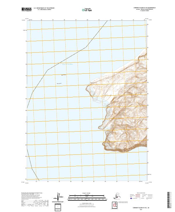 USGS Topographic Map – Chirikof Island D-5 SE