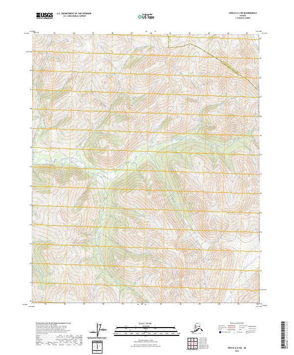 2024 Map of Circle A-2 SW, 2024 Print