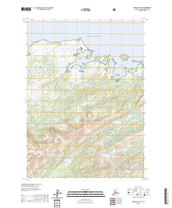USGS Topographic Map – Cordova B-7 NW