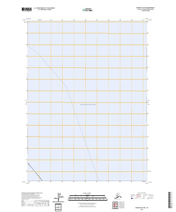 2024 Map of Cordova B-8 NW, 2024 Print