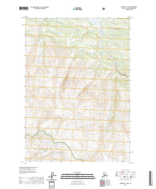 USGS Topographic Map – Cordova D-1 NW