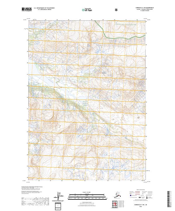 2024 Map of Cordova D-1 SW, 2024 Print
