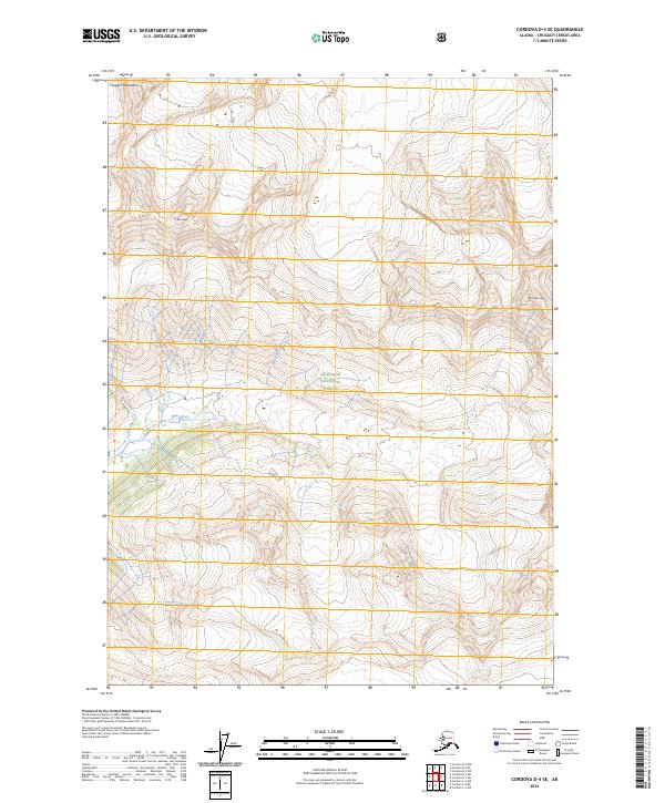 USGS Topographic Map – Cordova D-4 SE