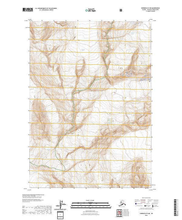 USGS Topographic Map – Cordova D-5 NE
