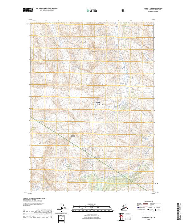 USGS Topographic Map – Cordova D-6 NE