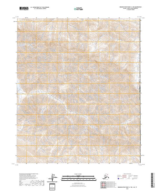 USGS Topographic Map – Demarcation Point A-1 NE