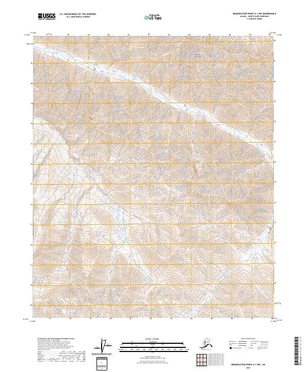 2023 Map of Demarcation Point A-1 NW, 2023 Print