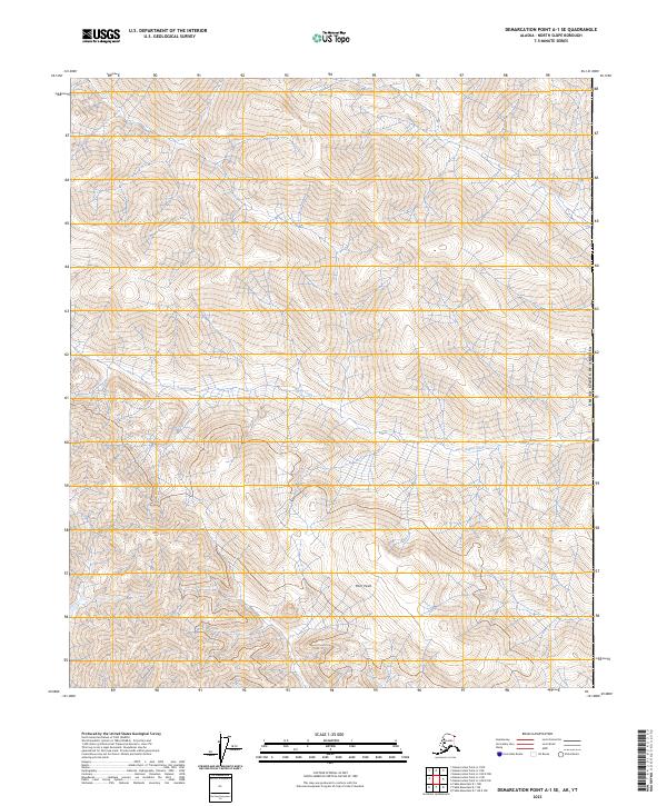 USGS Topographic Map – Demarcation Point A-1 SE