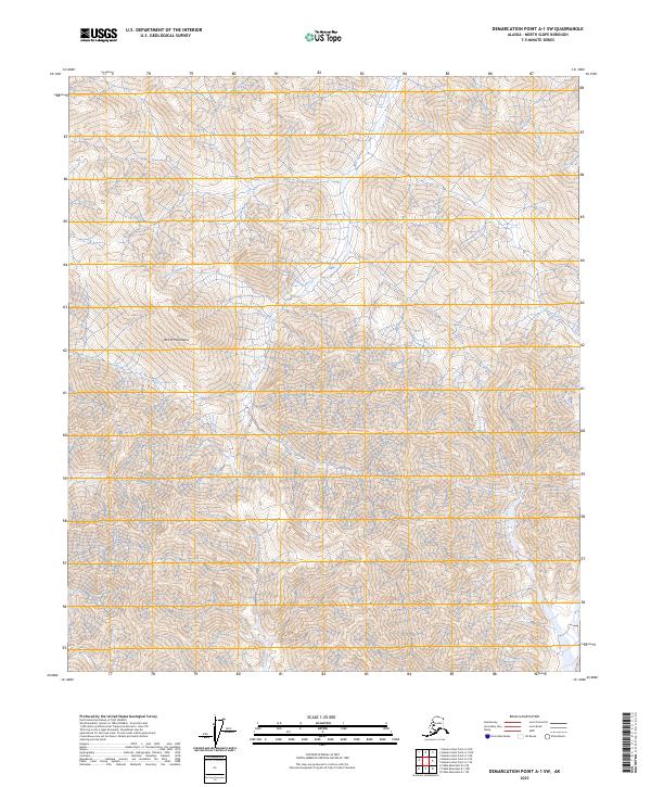 USGS Topographic Map – Demarcation Point A-1 SW