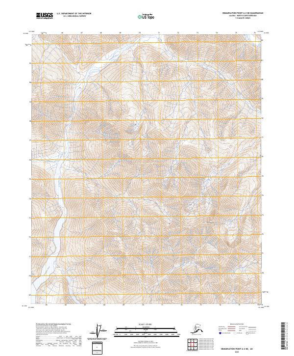 USGS Topographic Map – Demarcation Point A-2 NE
