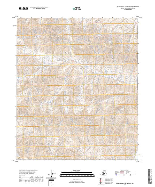 2023 Map of Demarcation Point A-2 NW, 2023 Print