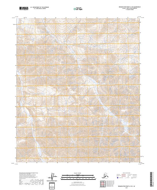 2023 Map of Demarcation Point A-2 SE, 2023 Print