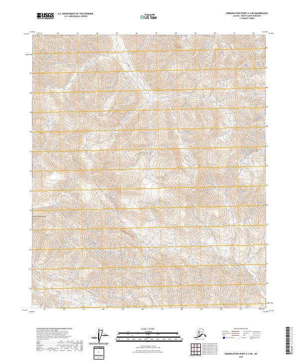 2023 Map of Demarcation Point A-3 NE, 2023 Print