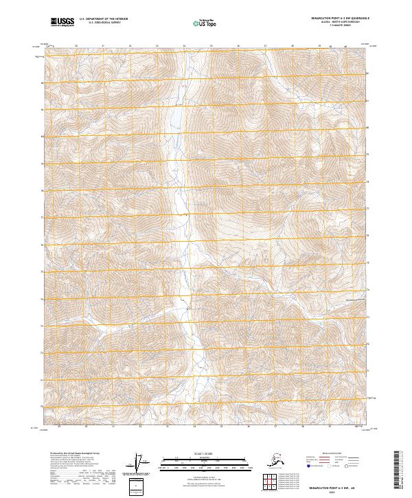 2023 Map of Demarcation Point A-3 NW, 2023 Print
