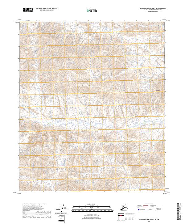 USGS Topographic Map – Demarcation Point A-3 SE