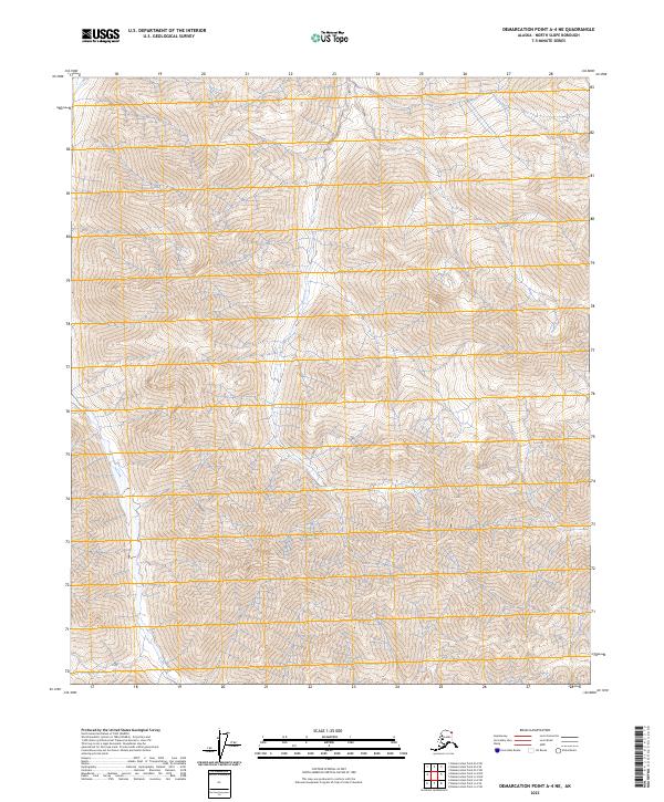 2023 Map of Demarcation Point A-4 NE, 2023 Print