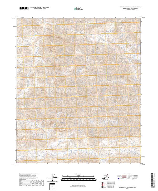 2023 Map of Demarcation Point A-4 SE, 2023 Print
