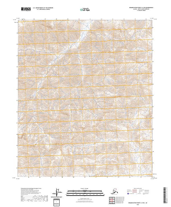 2024 Map of Demarcation Point A-4 SW, 2024 Print