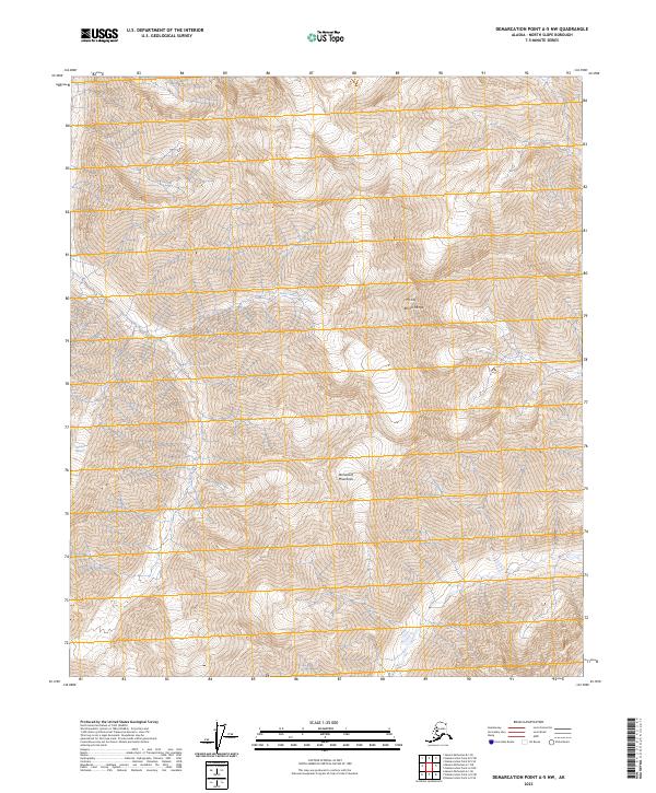 USGS Topographic Map – Demarcation Point A-5 NW