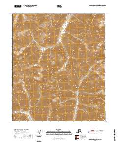 2018 Map of Demarcation Point A-5 SW, 2018 Print