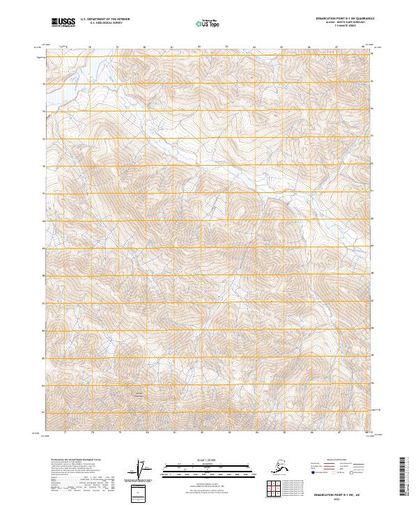 USGS Topographic Map – Demarcation Point B-1 SW