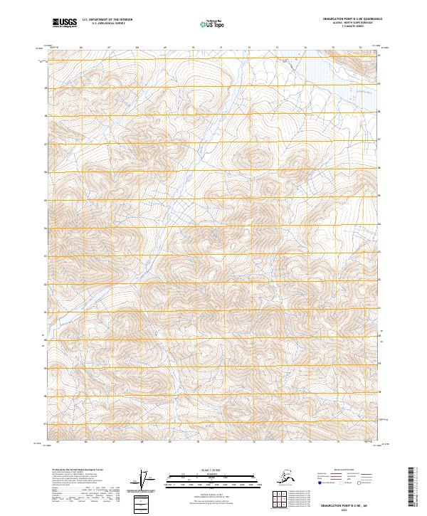 2023 Map of Demarcation Point B-2 NE, 2023 Print