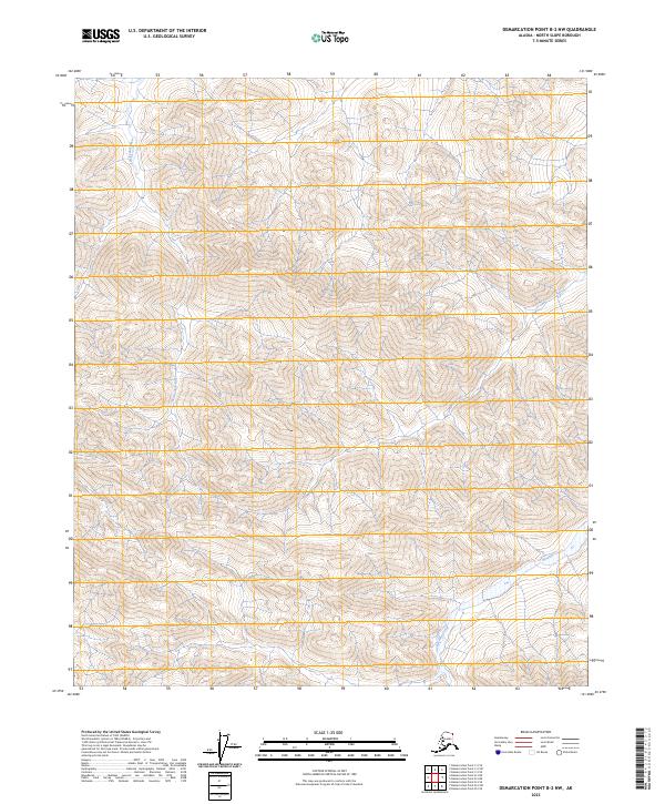 2023 Map of Demarcation Point B-2 NW, 2023 Print