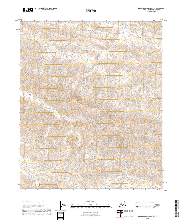 2023 Map of Demarcation Point B-2 SW, 2023 Print