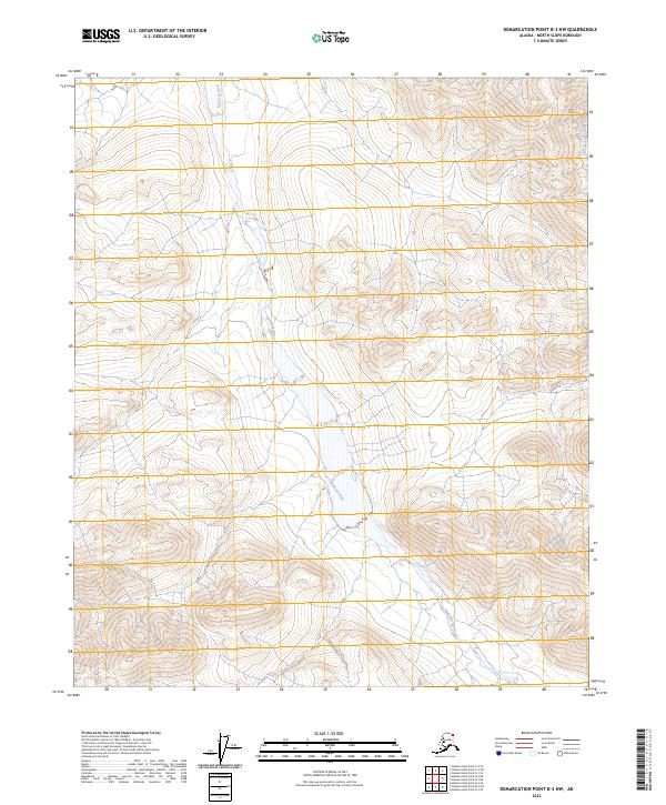 2023 Map of Demarcation Point B-3 NW, 2023 Print