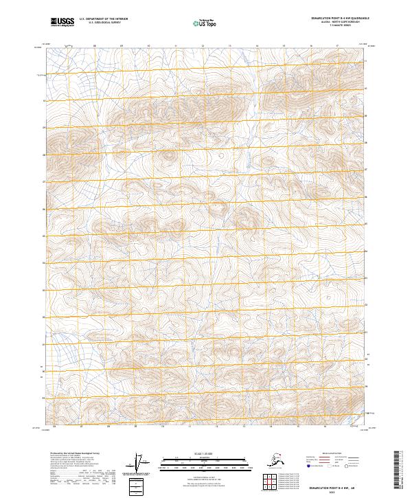 2023 Map of Demarcation Point B-4 NW, 2023 Print