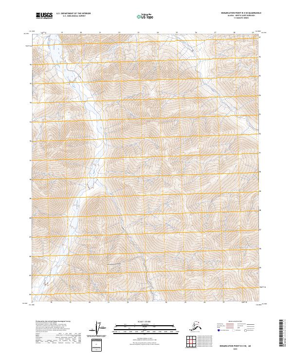 2023 Map of Demarcation Point B-4 SE, 2023 Print