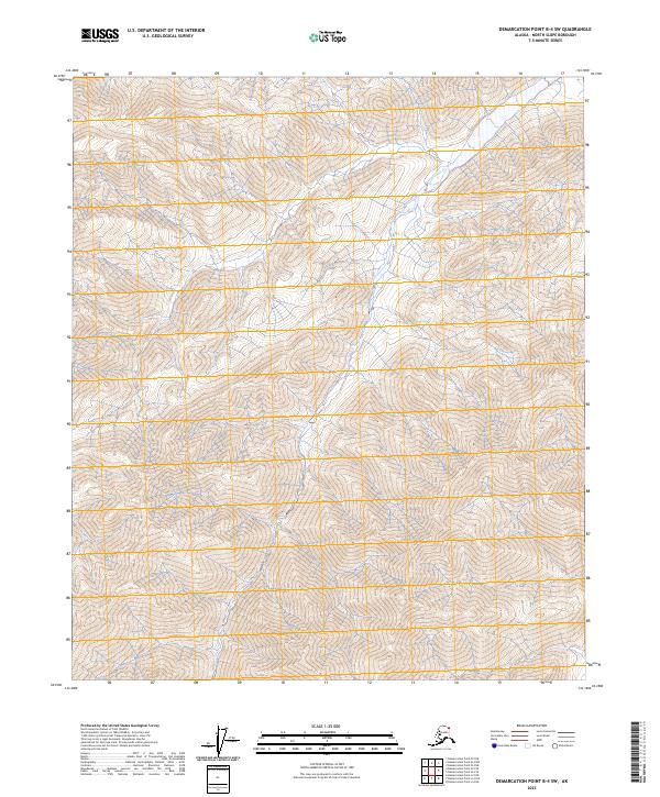 2023 Map of Demarcation Point B-4 SW, 2023 Print