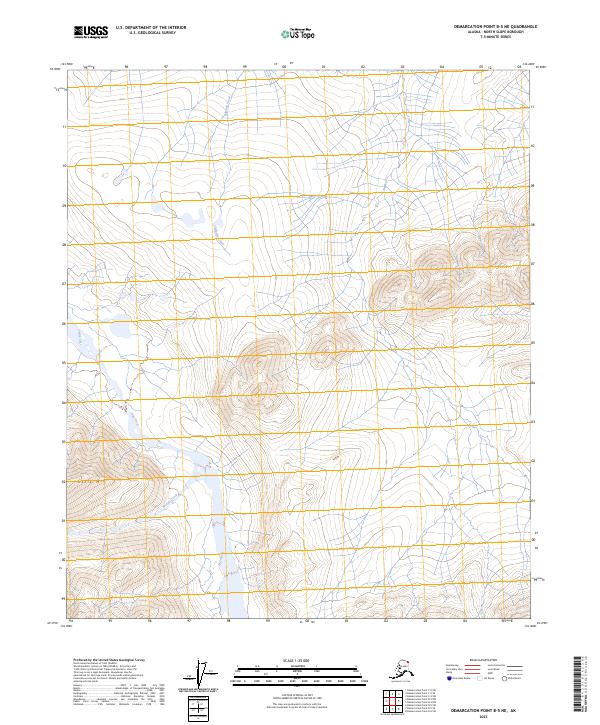 USGS Topographic Map – Demarcation Point B-5 NE