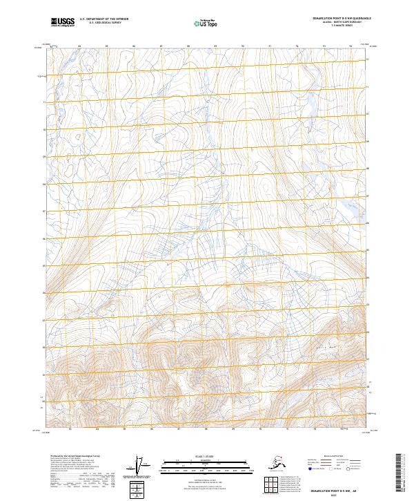 USGS Topographic Map – Demarcation Point B-5 NW