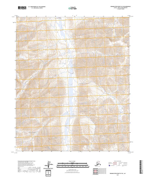 USGS Topographic Map – Demarcation Point B-5 SE