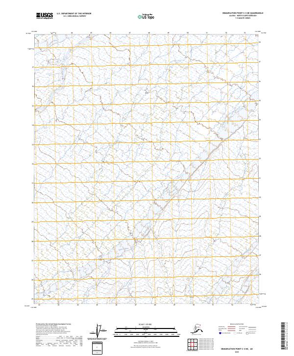 USGS Topographic Map – Demarcation Point C-3 NE