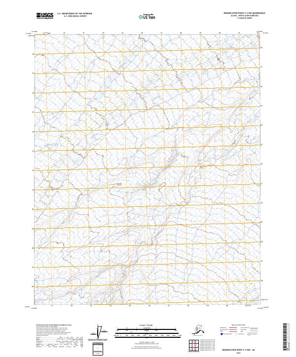 2023 Map of Demarcation Point C-3 NW, 2023 Print