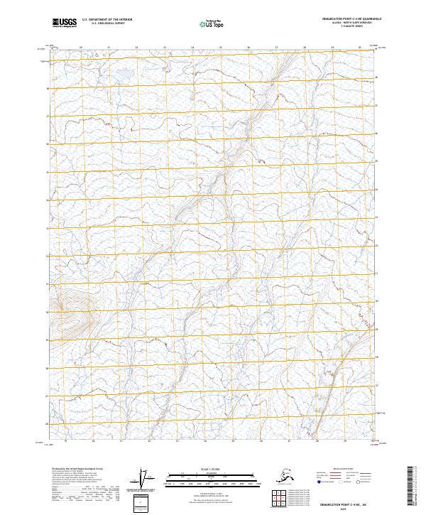2023 Map of Demarcation Point C-4 NE, 2023 Print