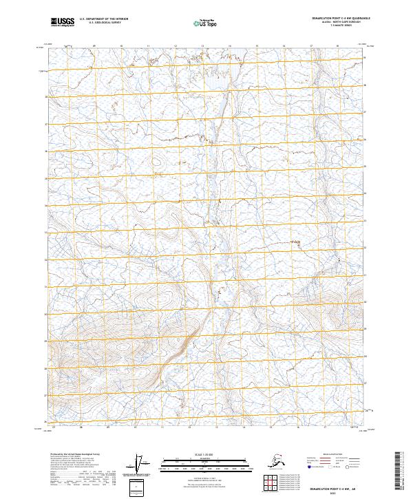 2023 Map of Demarcation Point C-4 NW, 2023 Print