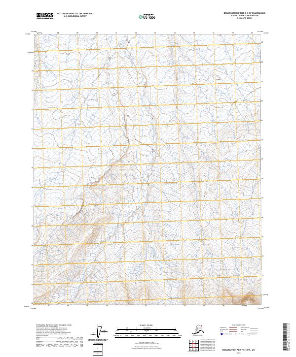 2023 Map of Demarcation Point C-4 SW, 2023 Print