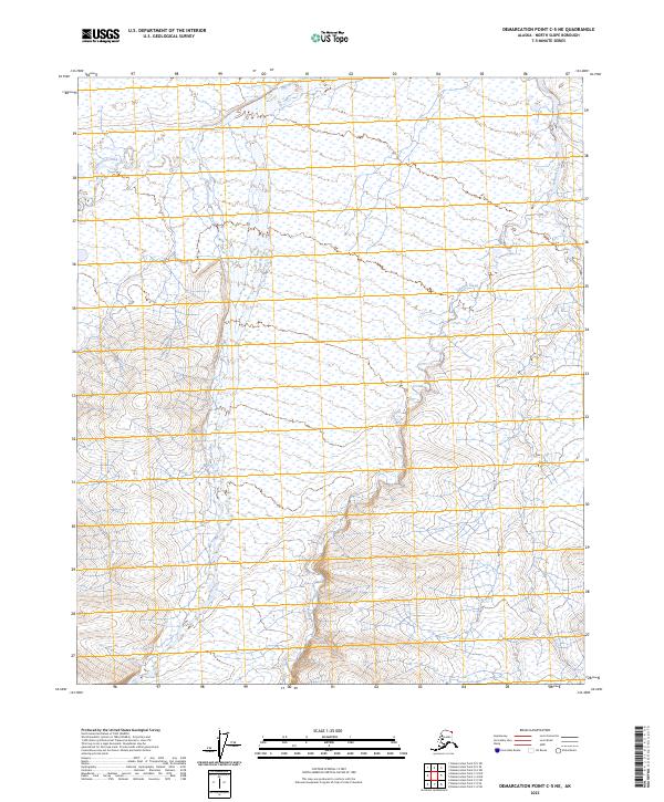 USGS Topographic Map – Demarcation Point C-5 NE
