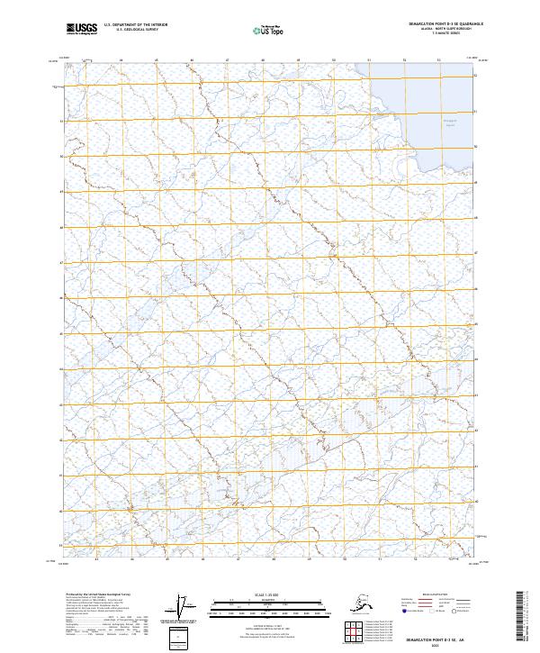 USGS Topographic Map – Demarcation Point D-3 SE
